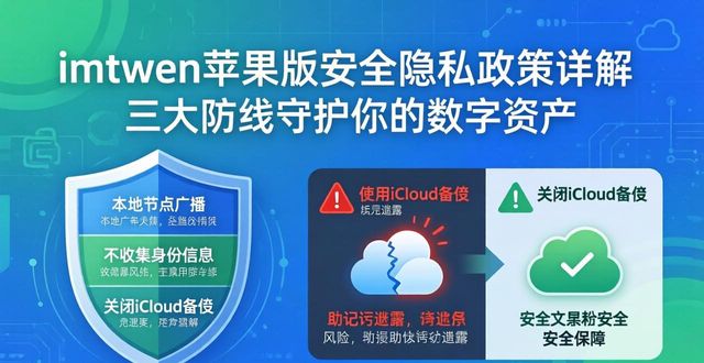 imtoken苹果版安全隐私政策详解 三大防线守护你的数字资产
