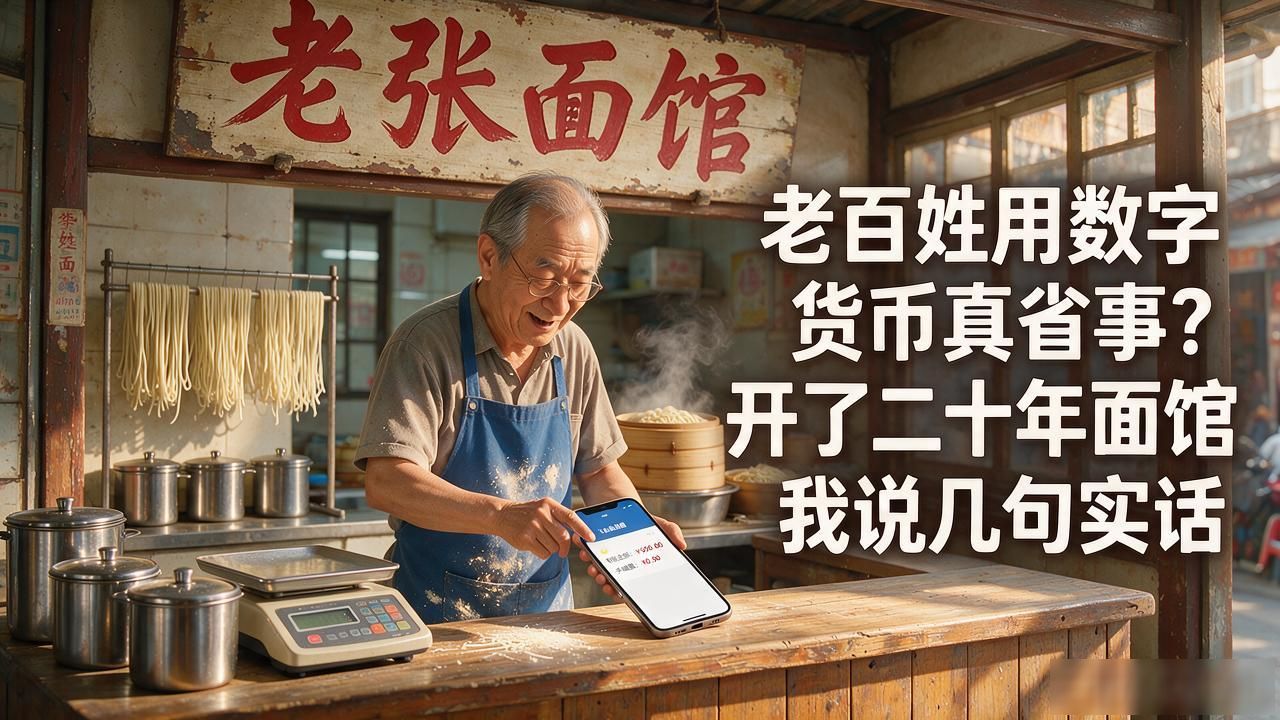 老百姓用数字货币真省事？开了二十年面馆我说几句实话