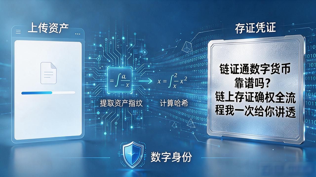 链证通数字货币靠谱吗？链上存证确权全流程我一次给你讲透