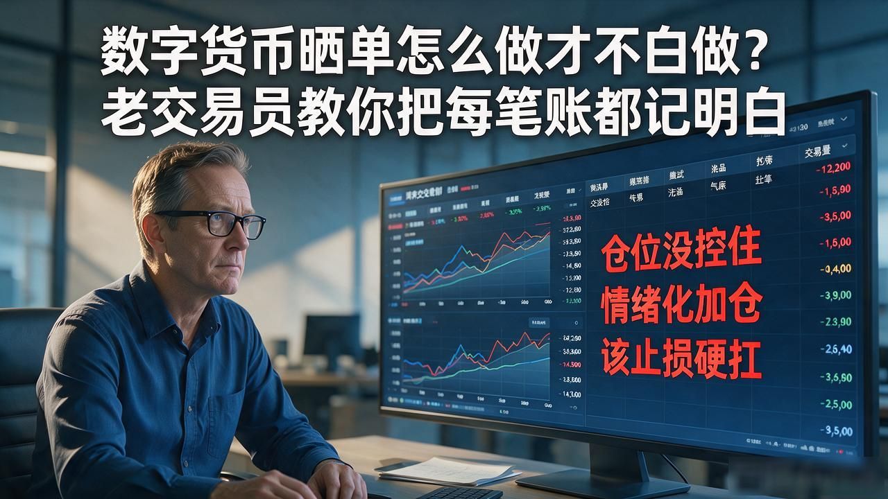 数字货币晒单怎么做才不白做？老交易员教你把每笔账都记明白
