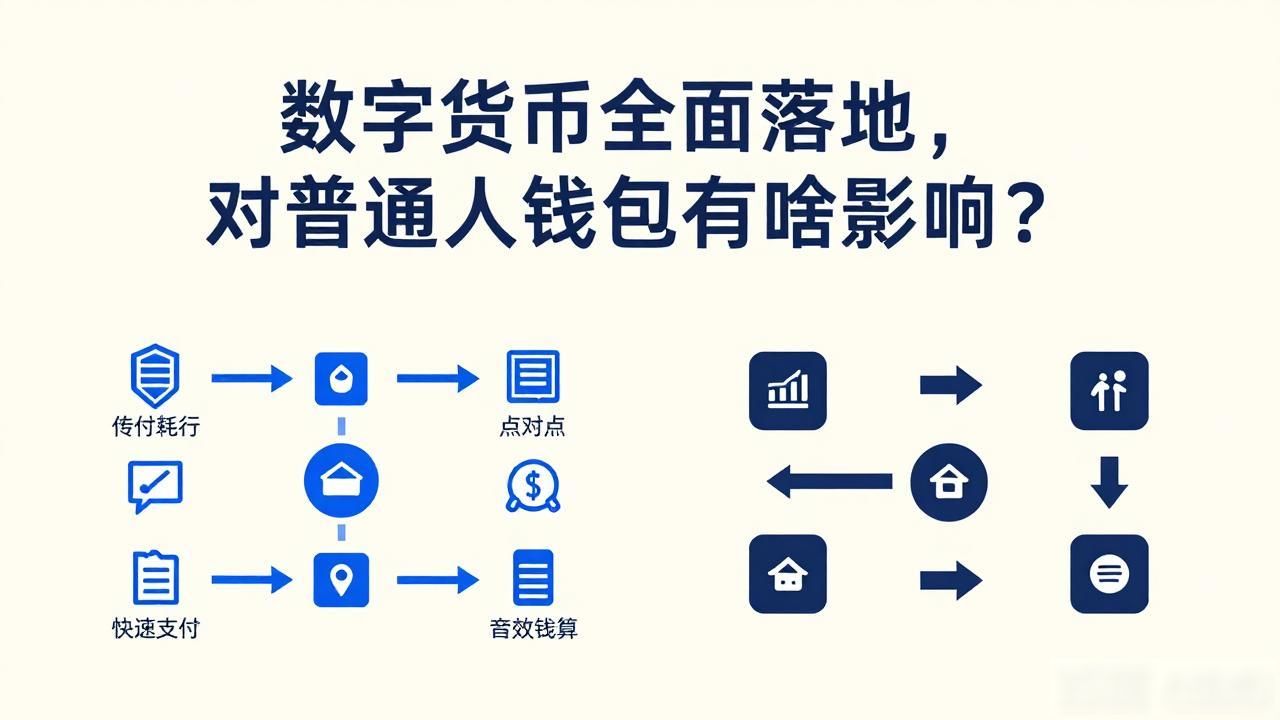 数字货币全面落地，对普通人钱包有啥影响？