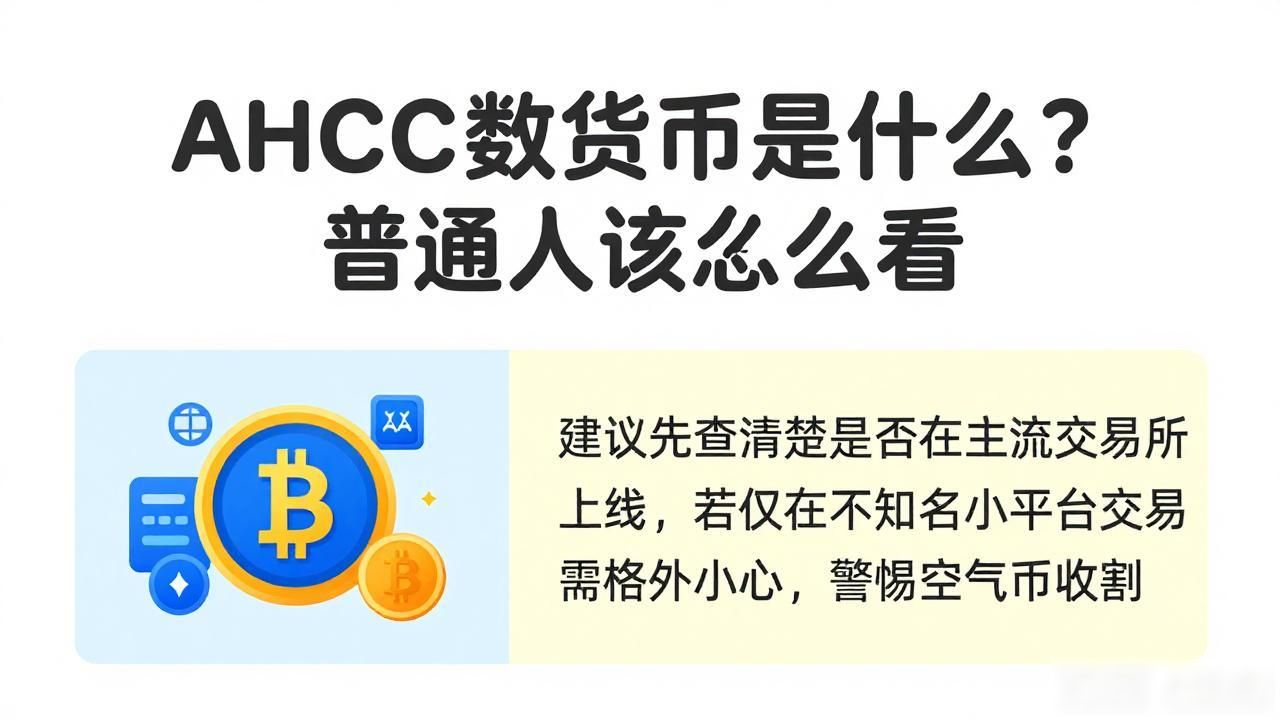 AHCC数字货币是什么？普通人该怎么看