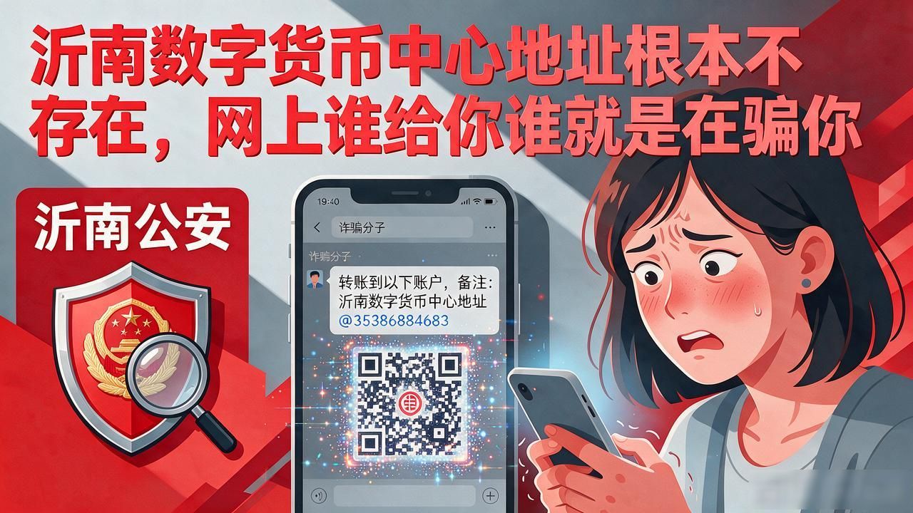 沂南数字货币中心地址根本不存在，网上谁给你谁就是在骗你