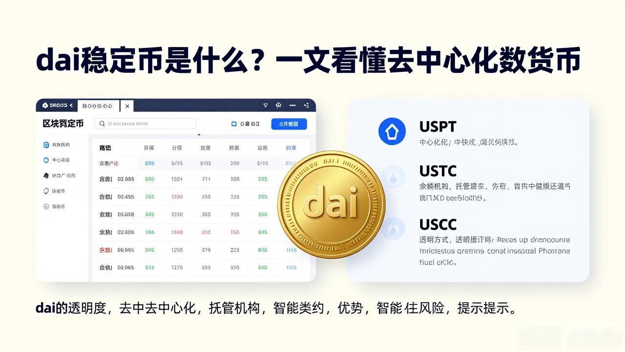 dai稳定币是什么？一文看懂去中心化数字货币