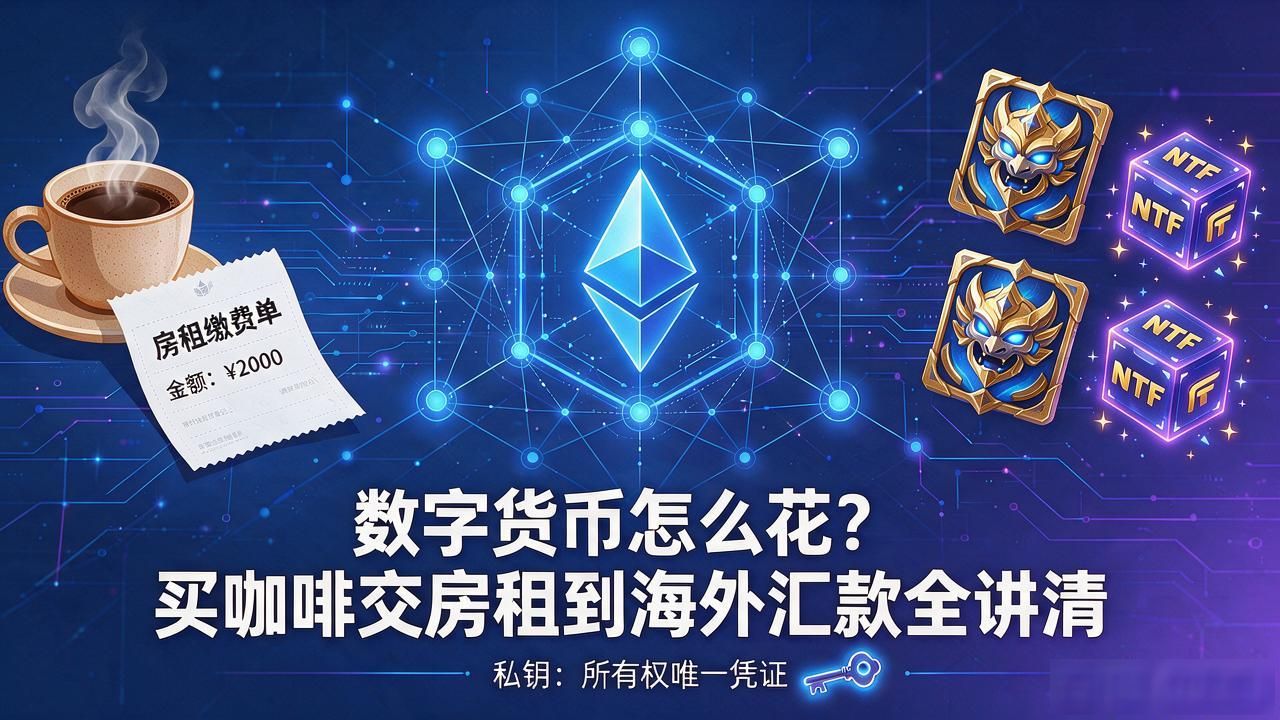 数字货币怎么花？买咖啡交房租到海外汇款全讲清