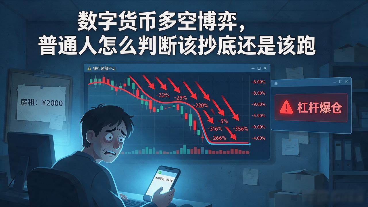 数字货币多空博弈，普通人怎么判断该抄底还是该跑