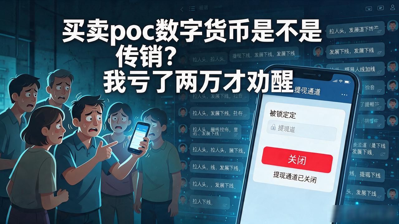 买卖poc数字货币是不是传销？我亏了两万才劝醒