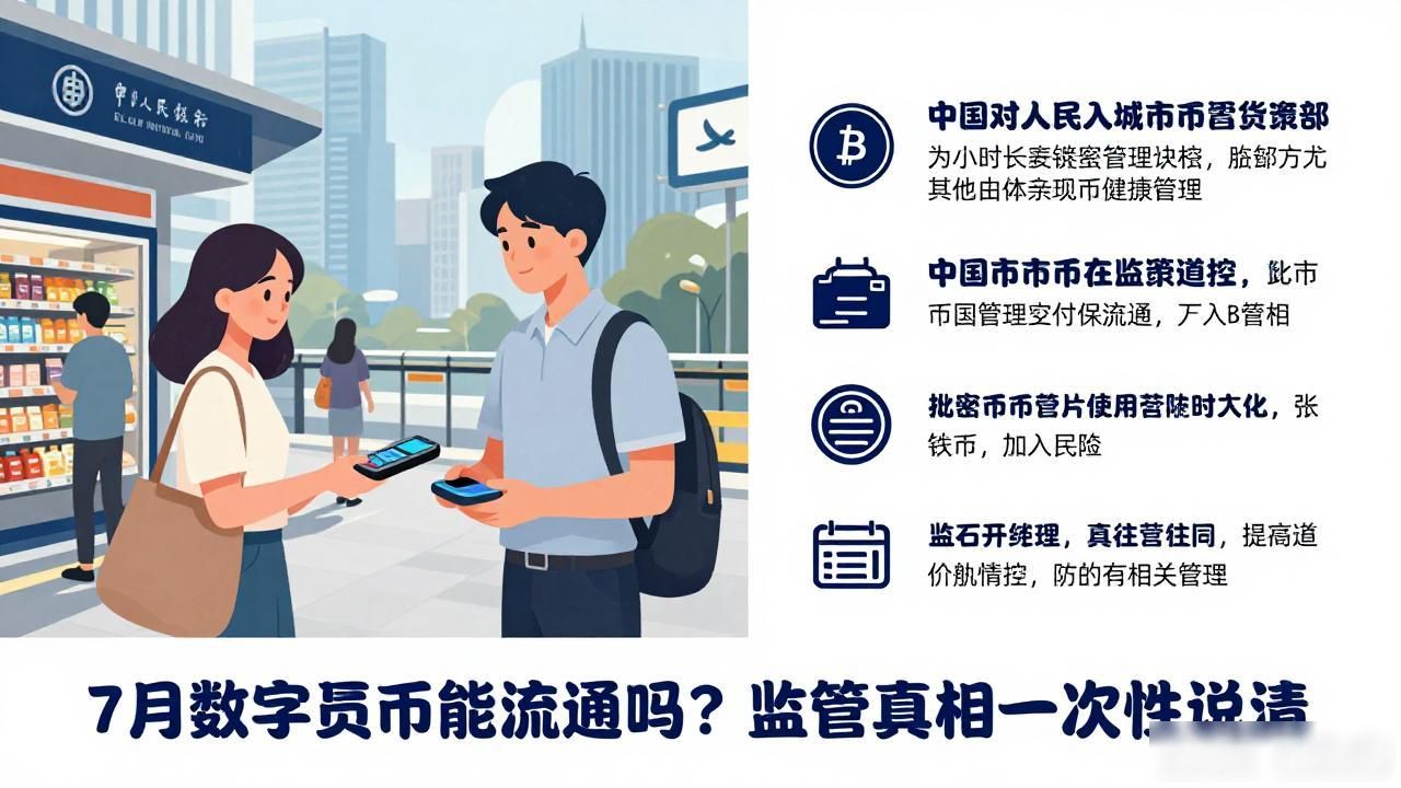 7月数字货币能流通吗？监管真相一次性说清