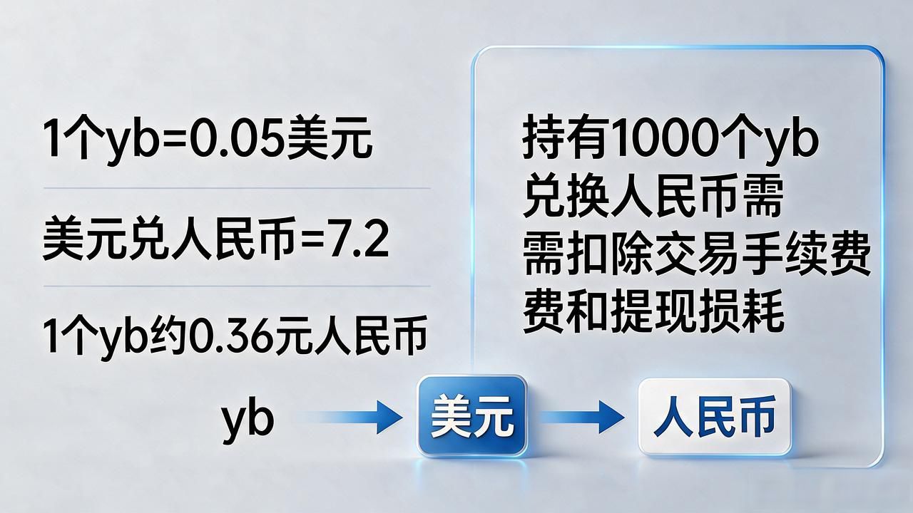 一个yb等于多少人民币？数字货币yb最新汇率和价格怎么查
