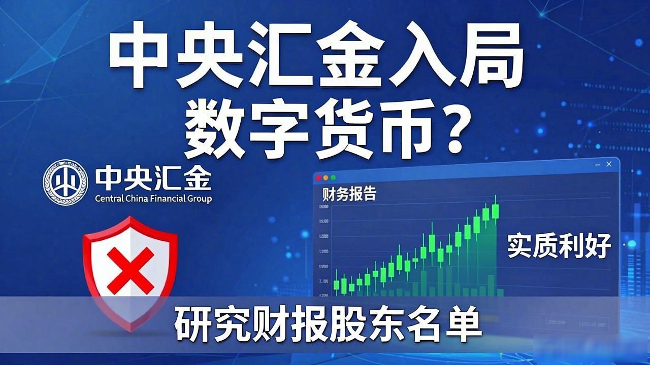 中央汇金入局数字货币？真相与机遇全解析