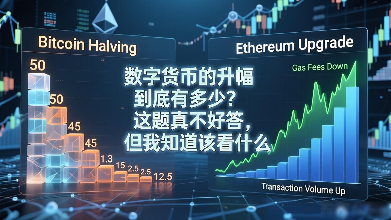 数字货币的升幅到底有多少？这题真不好答，但我知道该看什么
