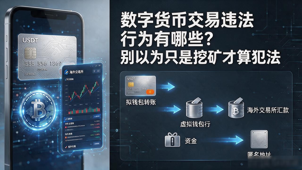 数字货币交易违法行为有哪些？别以为只是挖矿才算犯法