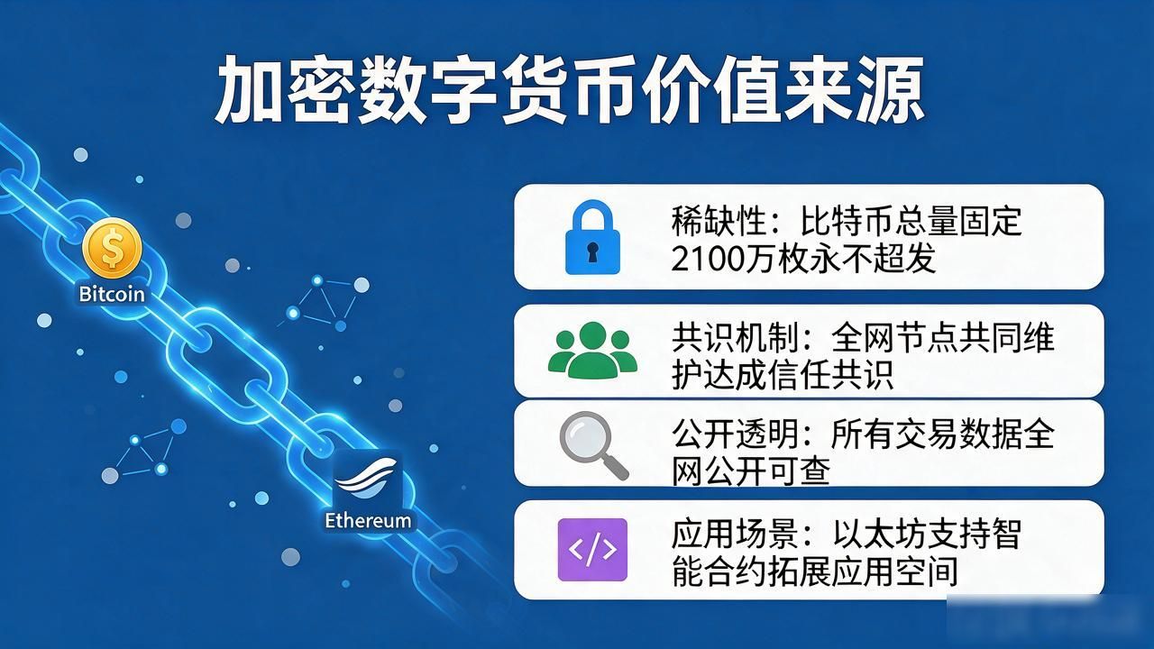 加密数字货币讲解：它到底是什么？凭什么值钱？一篇讲明白