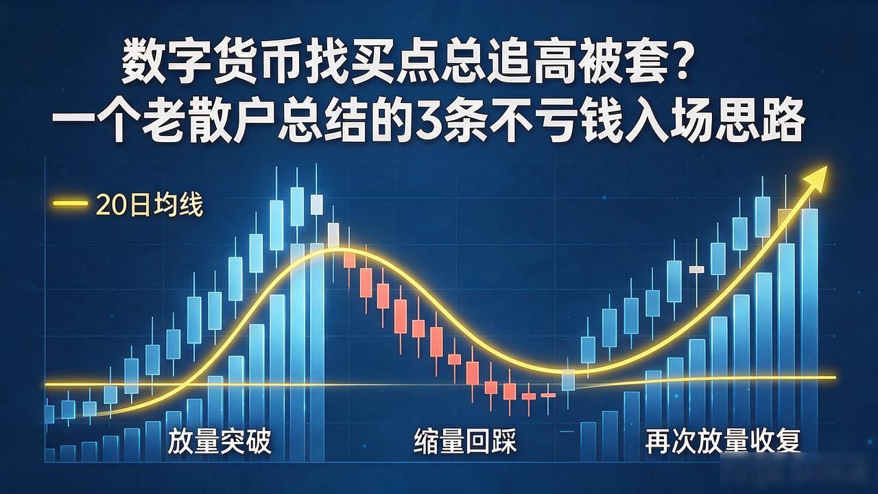 数字货币找买点总追高被套？一个老散户总结的3条不亏钱入场思路
