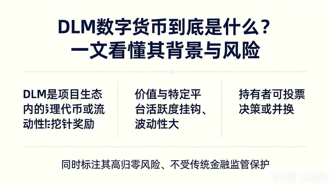 DLM数字货币到底是什么？一文看懂其背景与风险