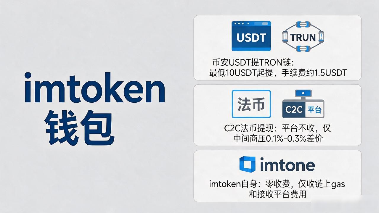 imtoken钱包提现怎么收费？手续费到底多少