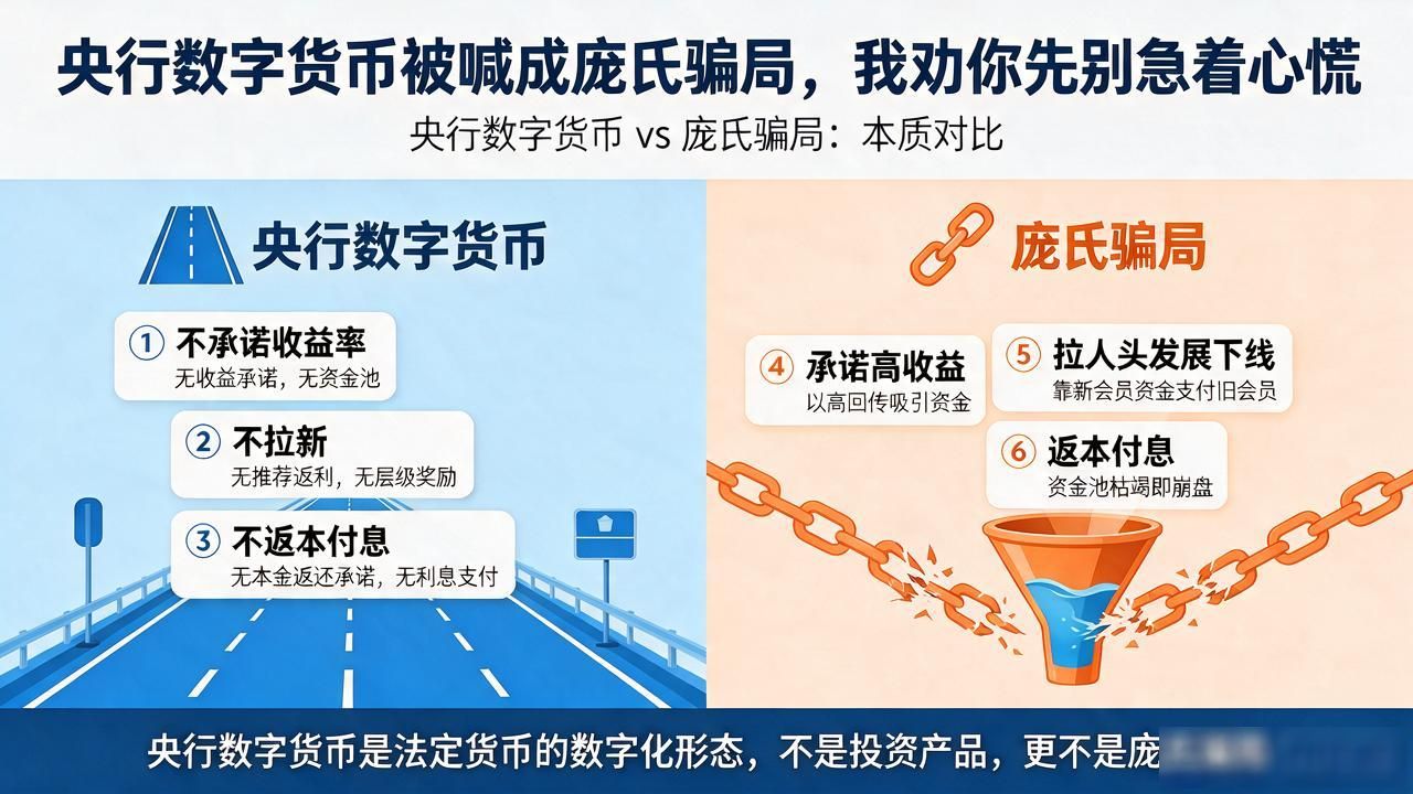 央行数字货币被喊成庞氏骗局，我劝你先别急着心慌