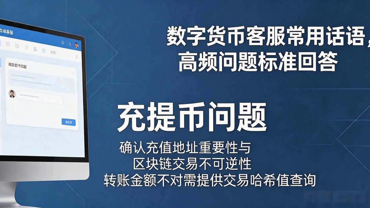 数字货币客服常用话语，高频问题标准回答大全