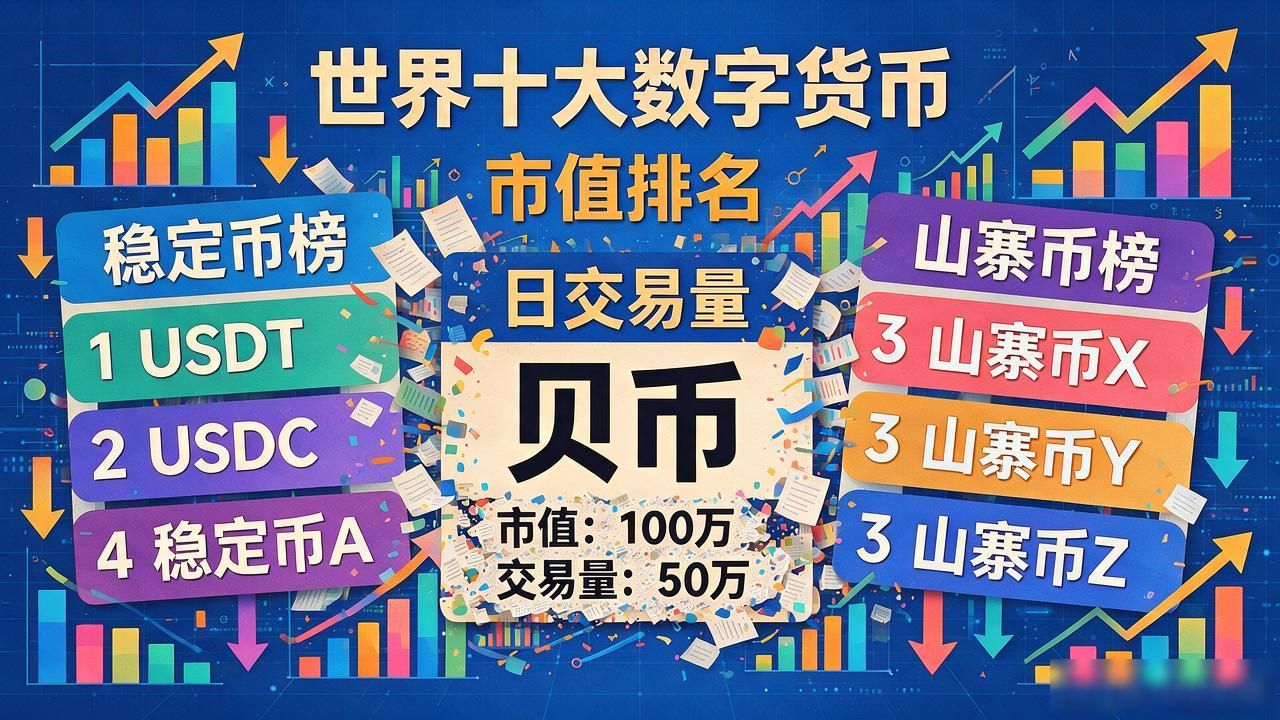 世界十大数字货币贝币，你查到的那些排名大概率是编出来的