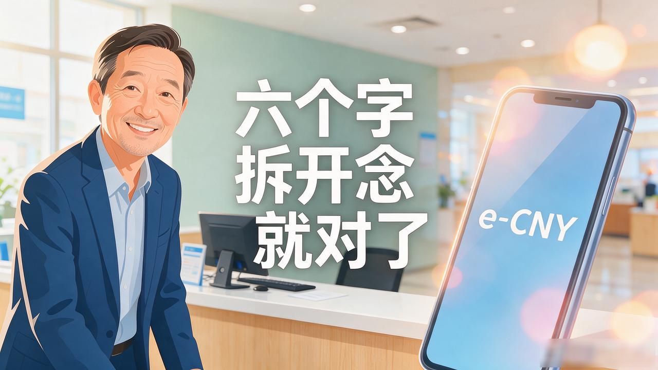 央行数字货币怎么读？柜台干了十五年，六个字拆开念就对了