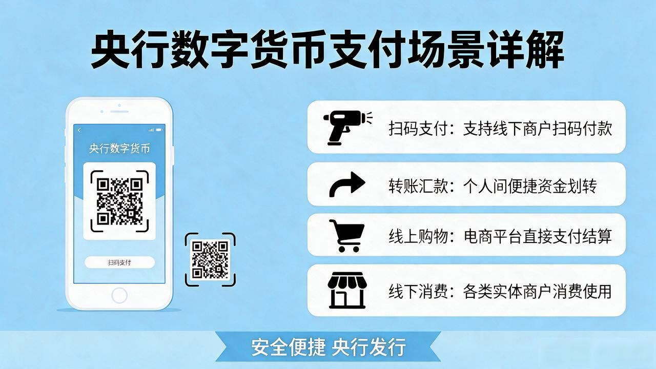 央行数字货币应用图详解：你的日常支付场景全来了