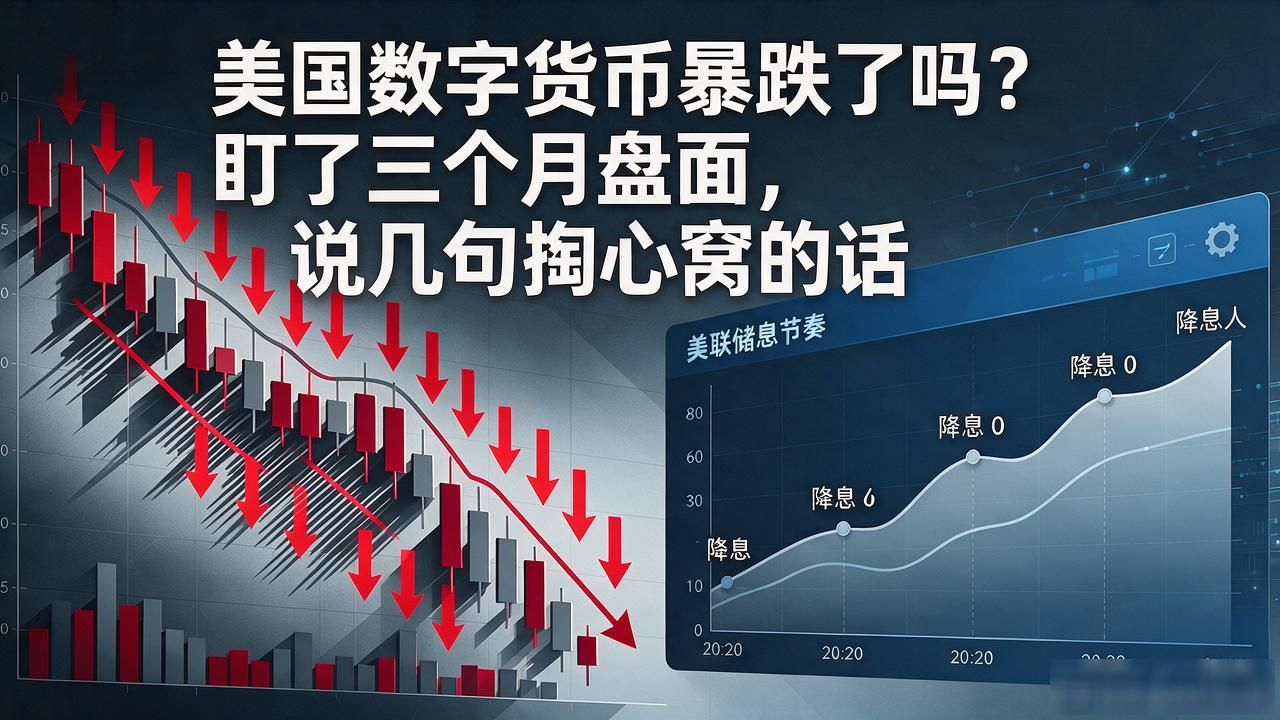 美国数字货币暴跌了吗？盯了三个月盘面，说几句掏心窝的话