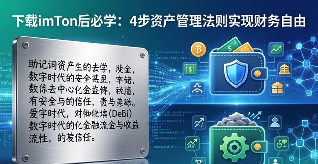 下载imToken后必学：4步资产管理法则实现财务自由