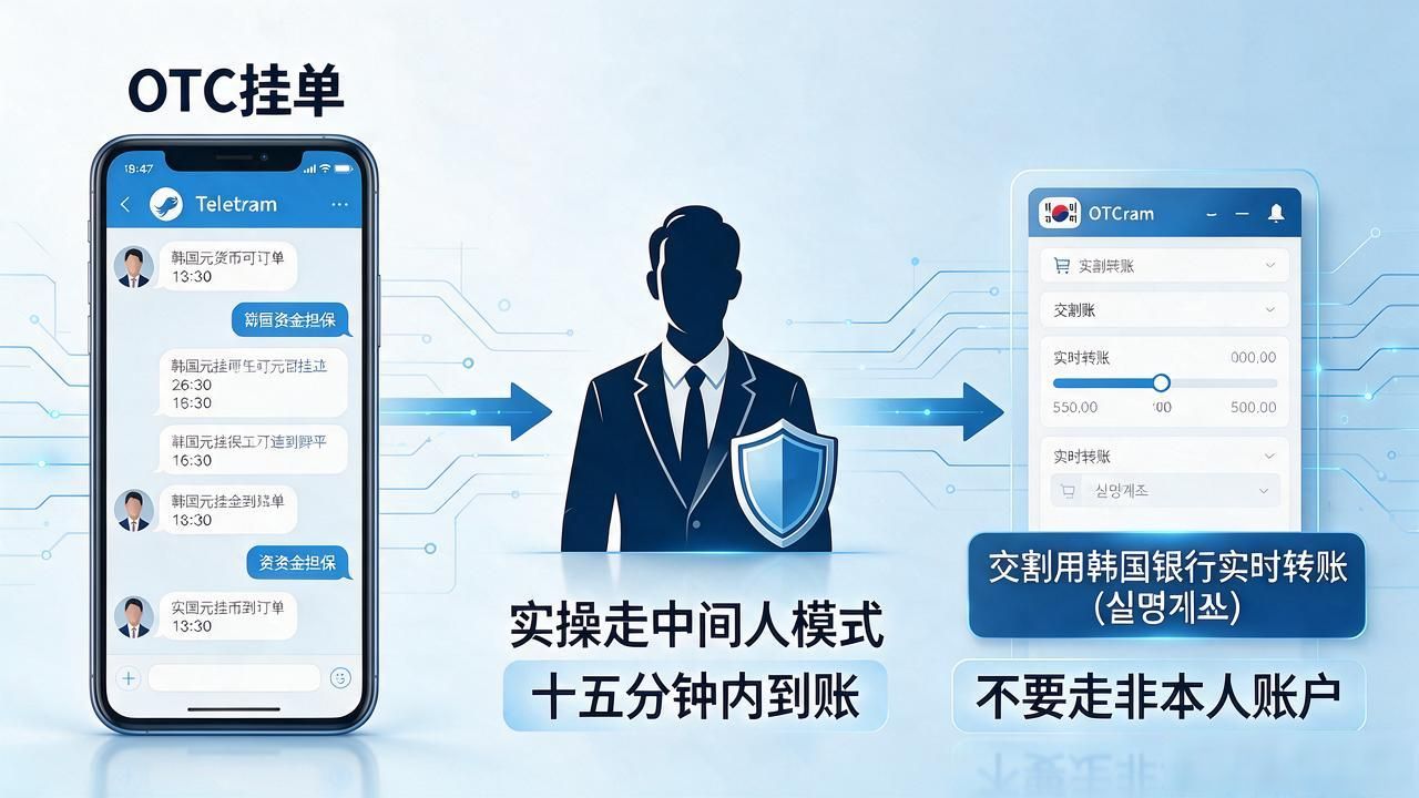 韩国数字货币OTC交易怎么操作？流程、交割方式和避坑要点全在这