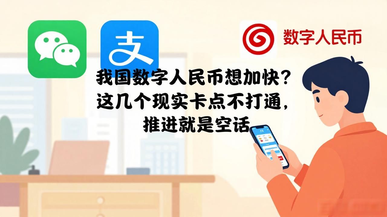 我国数字人民币想加快？这几个现实卡点不打通，推进就是空话