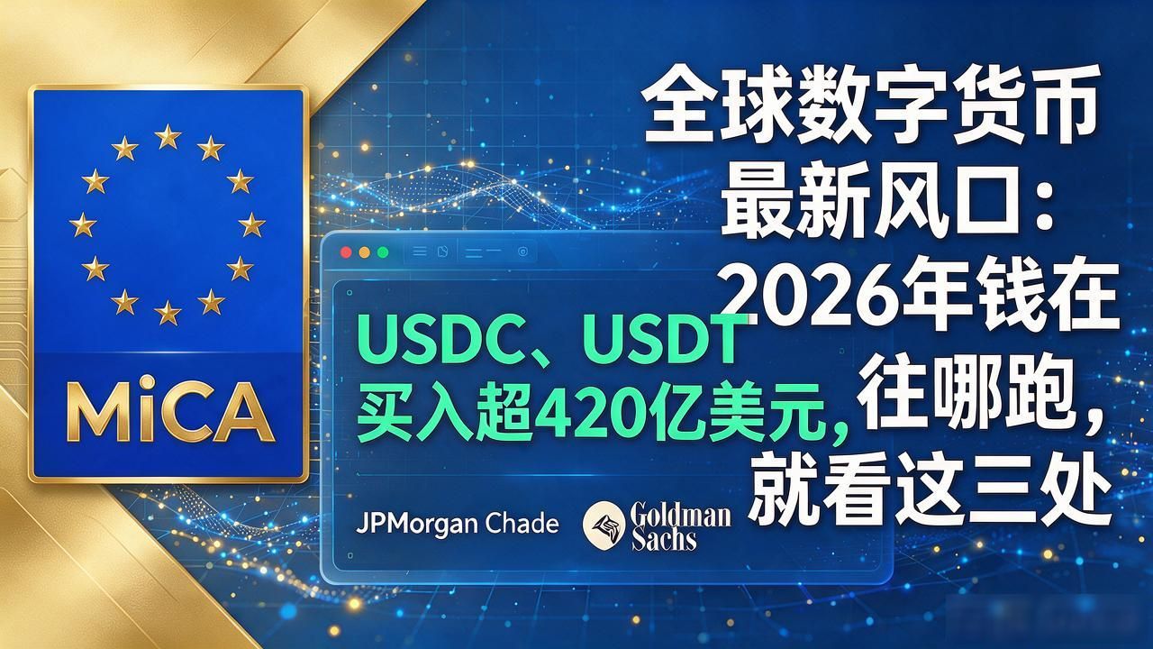 全球数字货币最新风口：2026年钱在往哪跑，就看这三处
