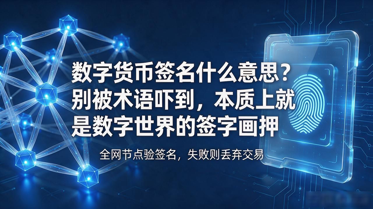 数字货币签名什么意思？别被术语吓到，本质上就是数字世界的签字画押