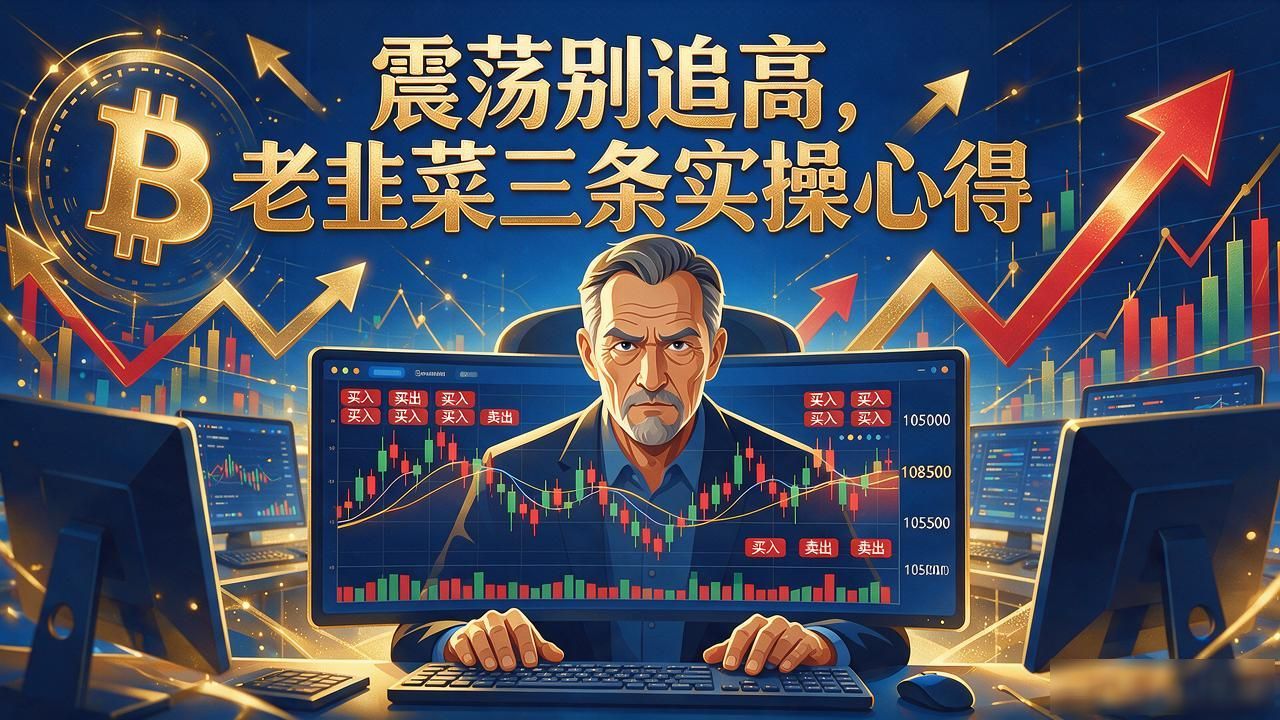 数字货币今天操作：震荡别追高，老韭菜三条实操心得