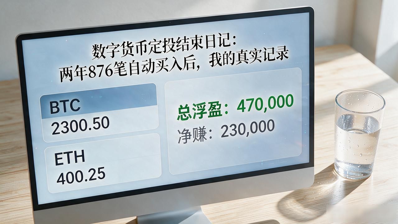 数字货币定投结束日记：两年876笔自动买入后，我的真实记录