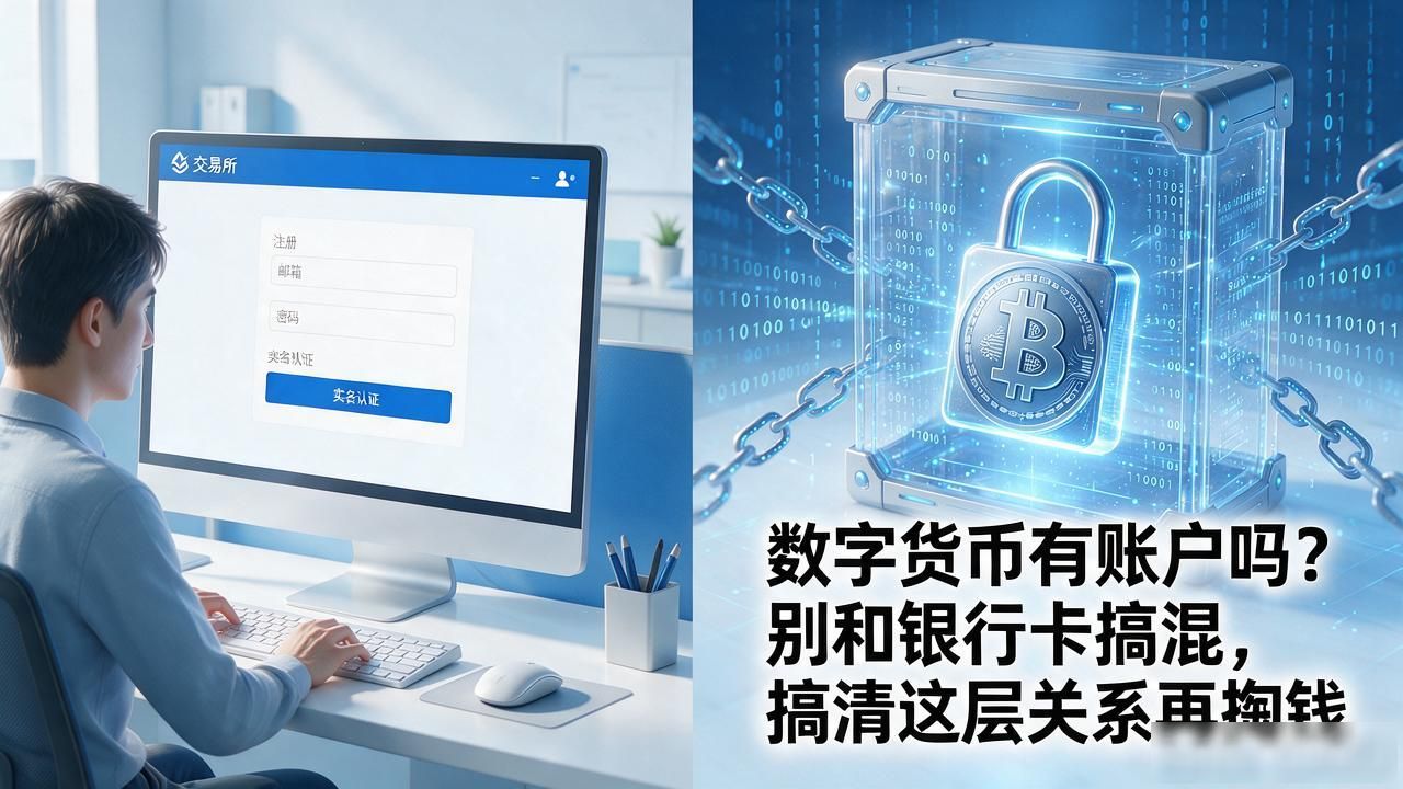 数字货币有账户吗？别和银行卡搞混，搞清这层关系再掏钱