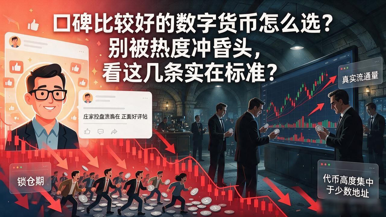 口碑比较好的数字货币怎么选？别被热度冲昏头，看这几条实在标准