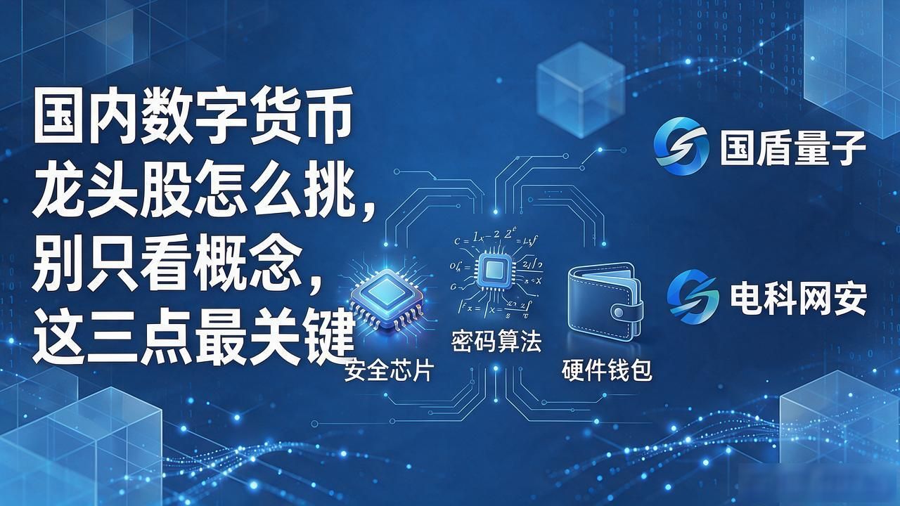 国内数字货币龙头股怎么挑，别只看概念，这三点最关键