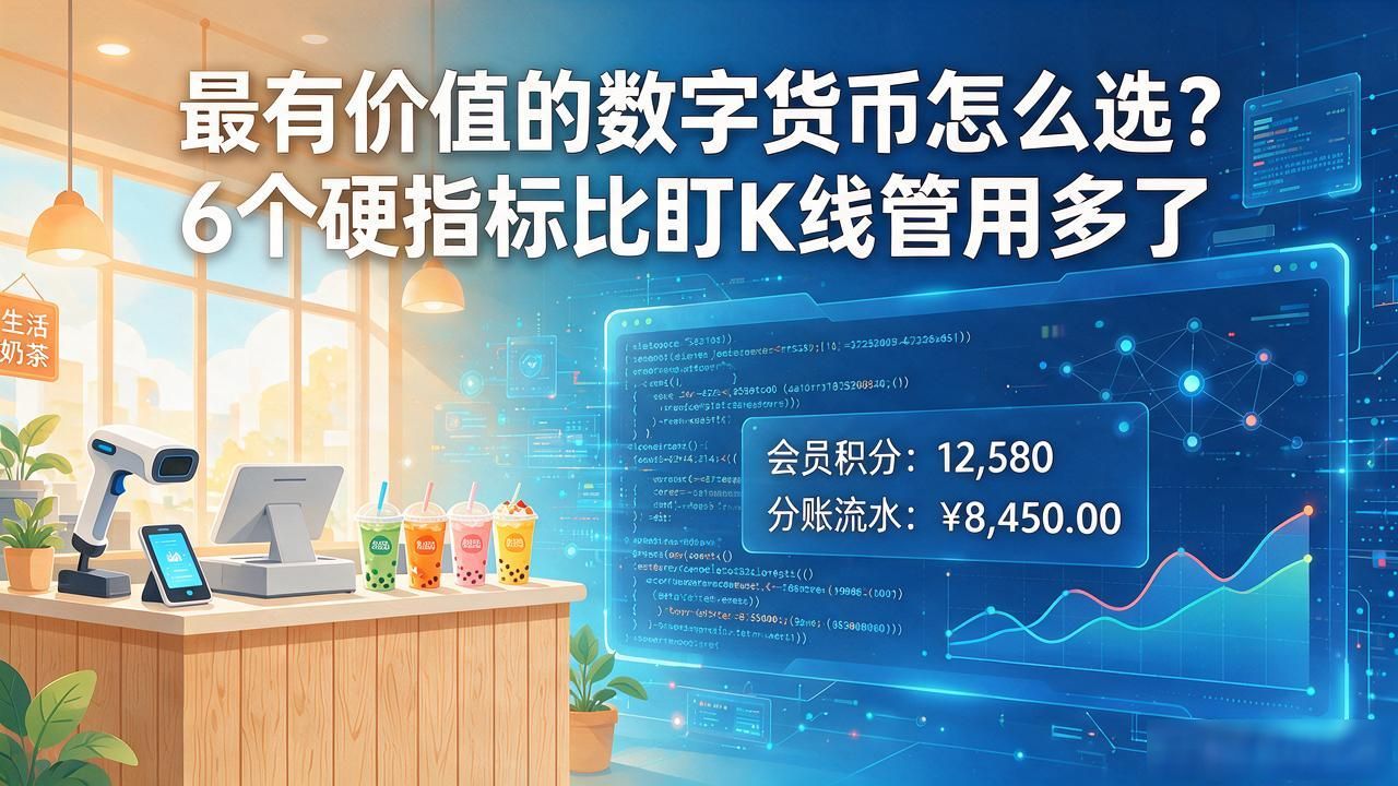 最有价值的数字货币怎么选？6个硬指标比盯K线管用多了
